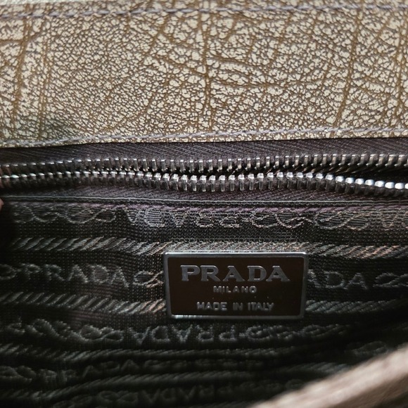 Vintage Prada‎ Lama Shoulder Bag Roccia - Picture 9 of 13